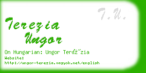terezia ungor business card